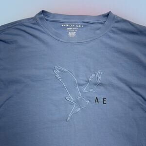 American Eagle Outfitters Men’s XXL Blue Long Sleeve T-Shirt